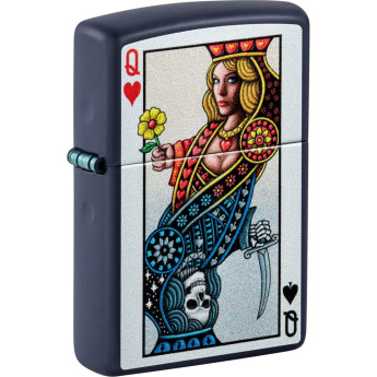 Зажигалка Zippo Queen Design Navy Matte, арт. 48723