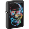 Зажигалка ZIPPO SKULL DESIGN BLACK MATTE 28042